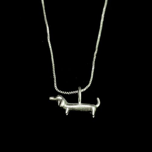 Vintage古着 Dachshund Dog Pendant项链