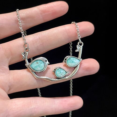 Vintage古着 Turquoise bird项链
