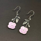 Vintage古着 Medieval orchids耳饰