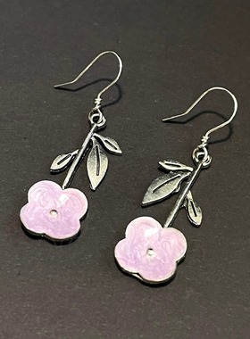 Vintage古着 Medieval orchids耳饰