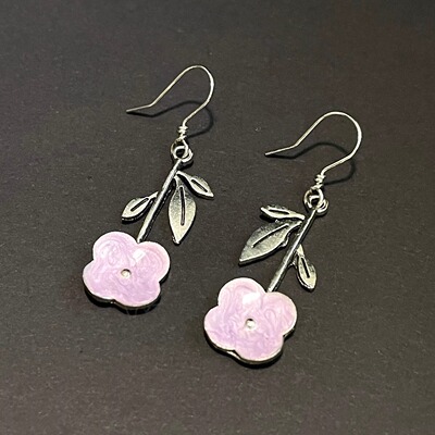 Vintage古着 Medieval orchids耳饰