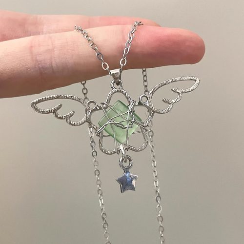手工 Angel Wish Star项链