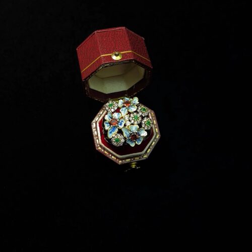 Vintage古着 Dripping oil flower戒指