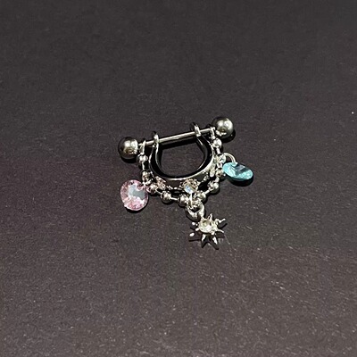 Vintage古着 Threaded Love Star耳饰