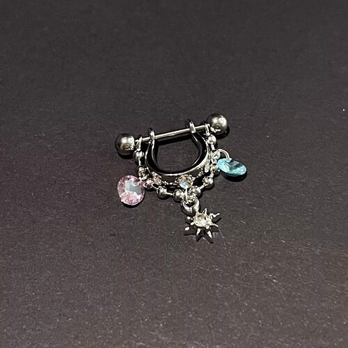 Vintage古着 Threaded Love Star耳饰