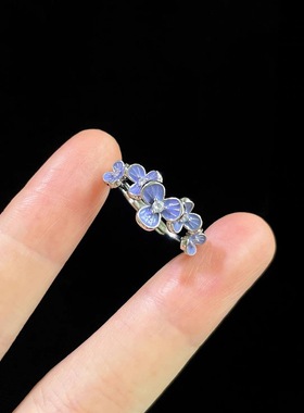 Vintage古着 Dropping wisteria flower戒指