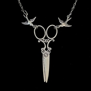 scissors项链 bird Vintage古着 Flying