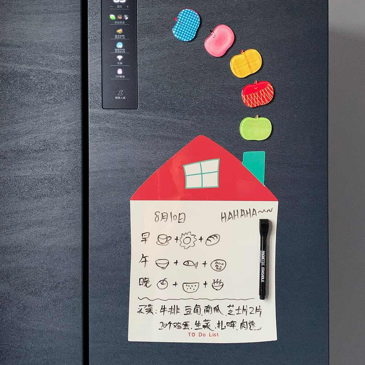 磁吸冰箱贴留言板卡通备忘录
