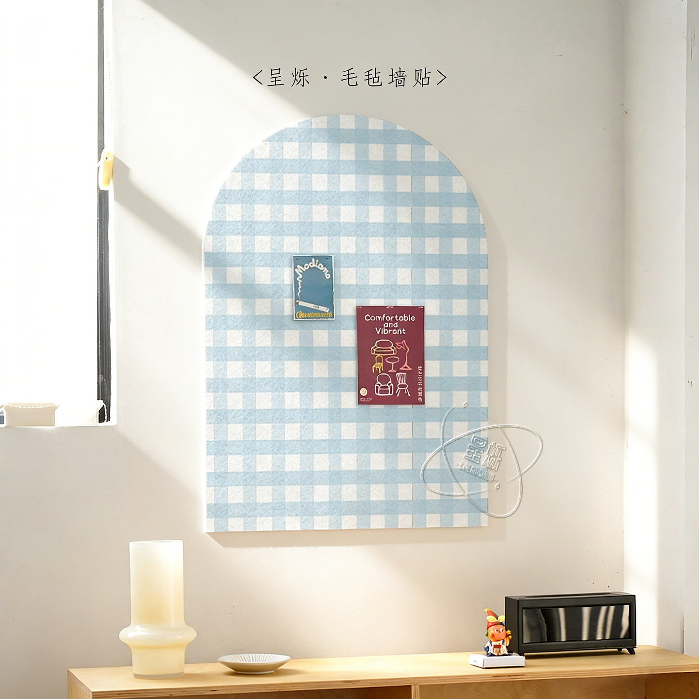 毛毡板毛毡墙贴韩式ins风拍立得照片墙背景板高级感客厅照片展示墙软木墙留言板韩系格子挂墙面明信片DIY装饰,文具电教/文化用品/商务用品,软木板/照片板/毛毡板,淘宝优惠券,粉丝福利购,淘宝优惠卷