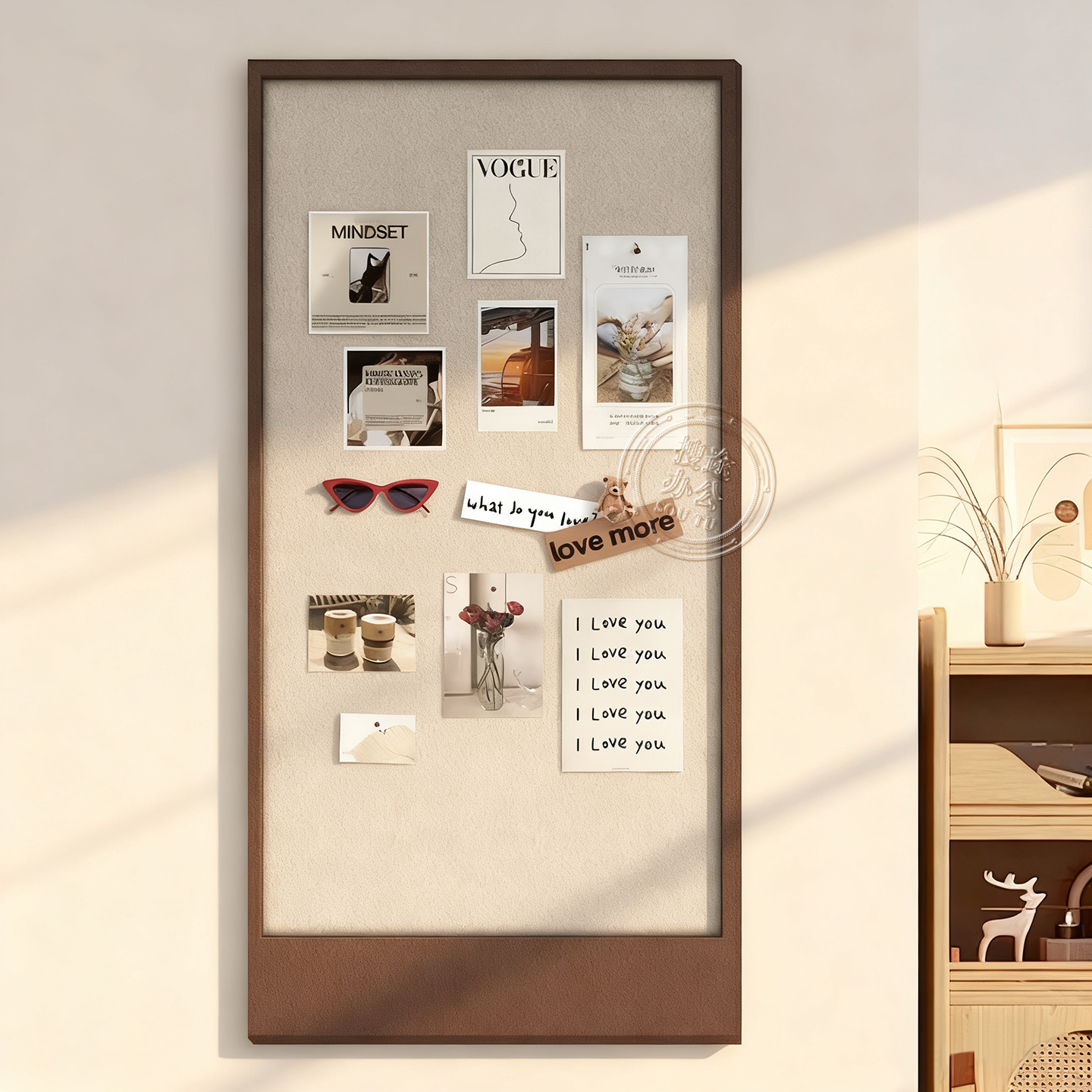 毛毡板墙贴照片墙展示墙背景板