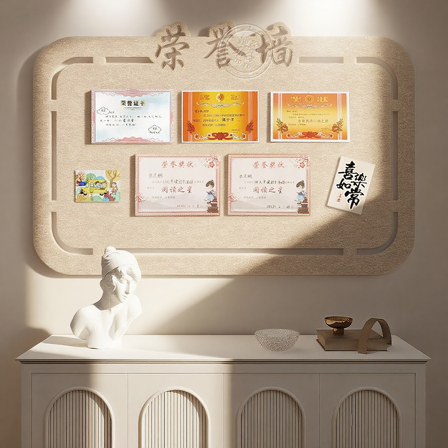 毛毡墙贴毛毡板照片墙照片展示墙背景板羊毛毡版学校班级荣誉墙企业公