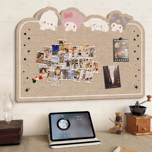 免打孔毛毡板墙贴照片墙展示墙