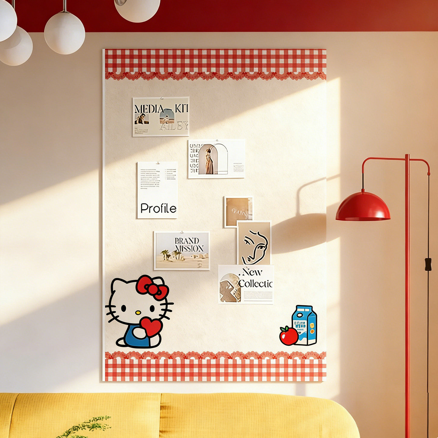 毛毡板墙贴定制照片墙展示板创意HelloKitty留言板卧室玄关墙面装饰拍立得相片拼豆小卡收纳墙免打孔愿景板,文具电教/文化用品/商务用品,软木板/照片板/毛毡板,淘宝优惠券,粉丝福利购,淘宝优惠卷