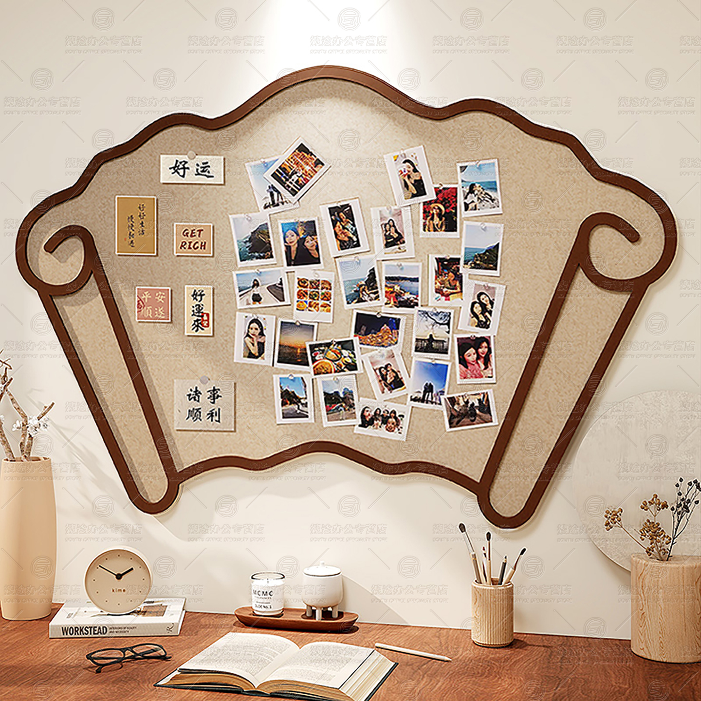 毛毡板墙贴照片墙展示墙背景板