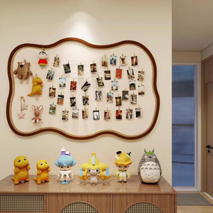 毛毡板墙贴拍立得照片墙愿景板diy墙面展示板免打孔不伤墙留言板墙上陈列架收纳板立体边框软木板墙面装饰画