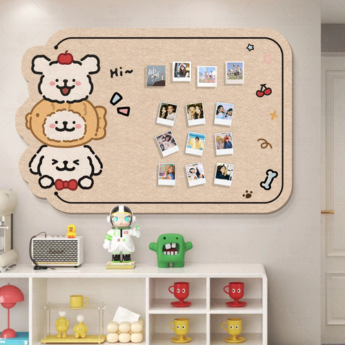 毛毡板墙贴照片墙展示墙背景板