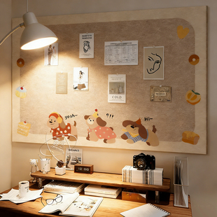 毛毡板毛毡墙贴照片墙背景板拍立得照片展示墙组合相框挂墙面相片展示板书桌DIY装饰留言墙软木板公告栏定制