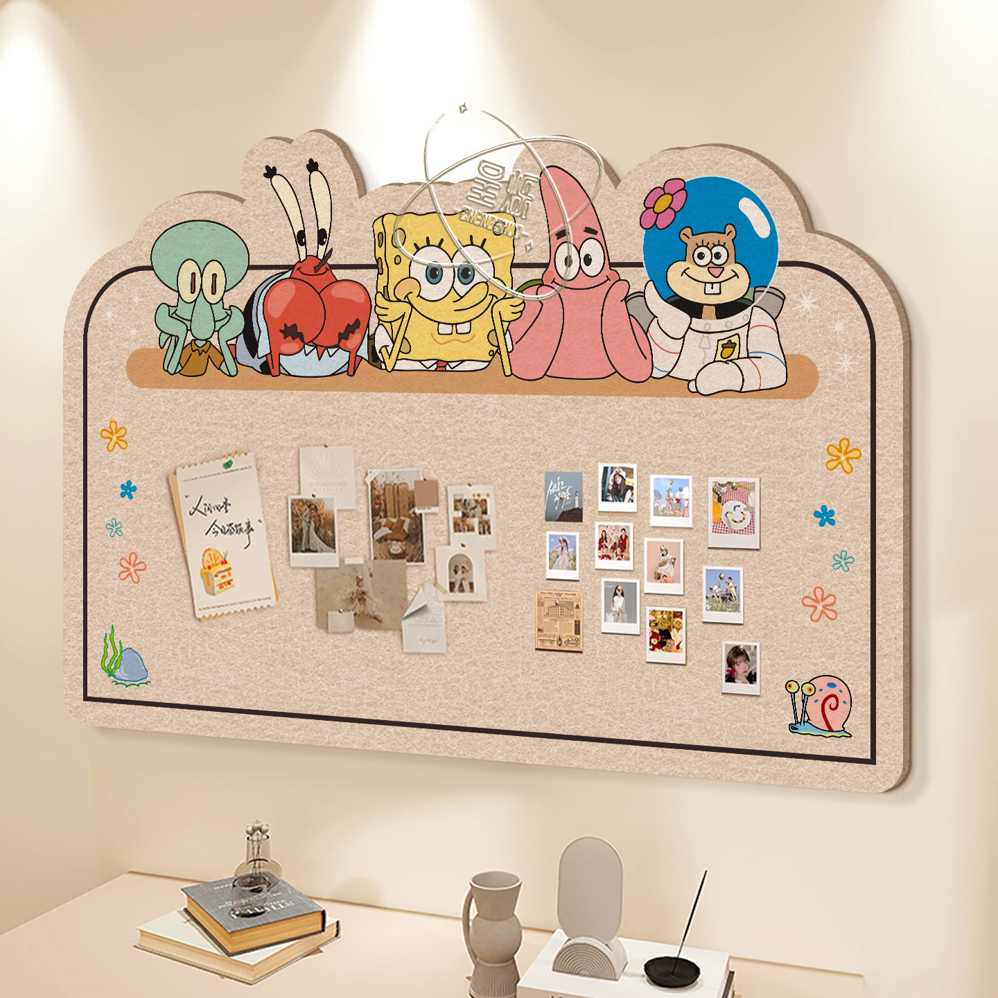 毛毡墙贴幼儿园教室墙面毛毡板魔术贴创意照片墙背景板装饰自粘免打孔