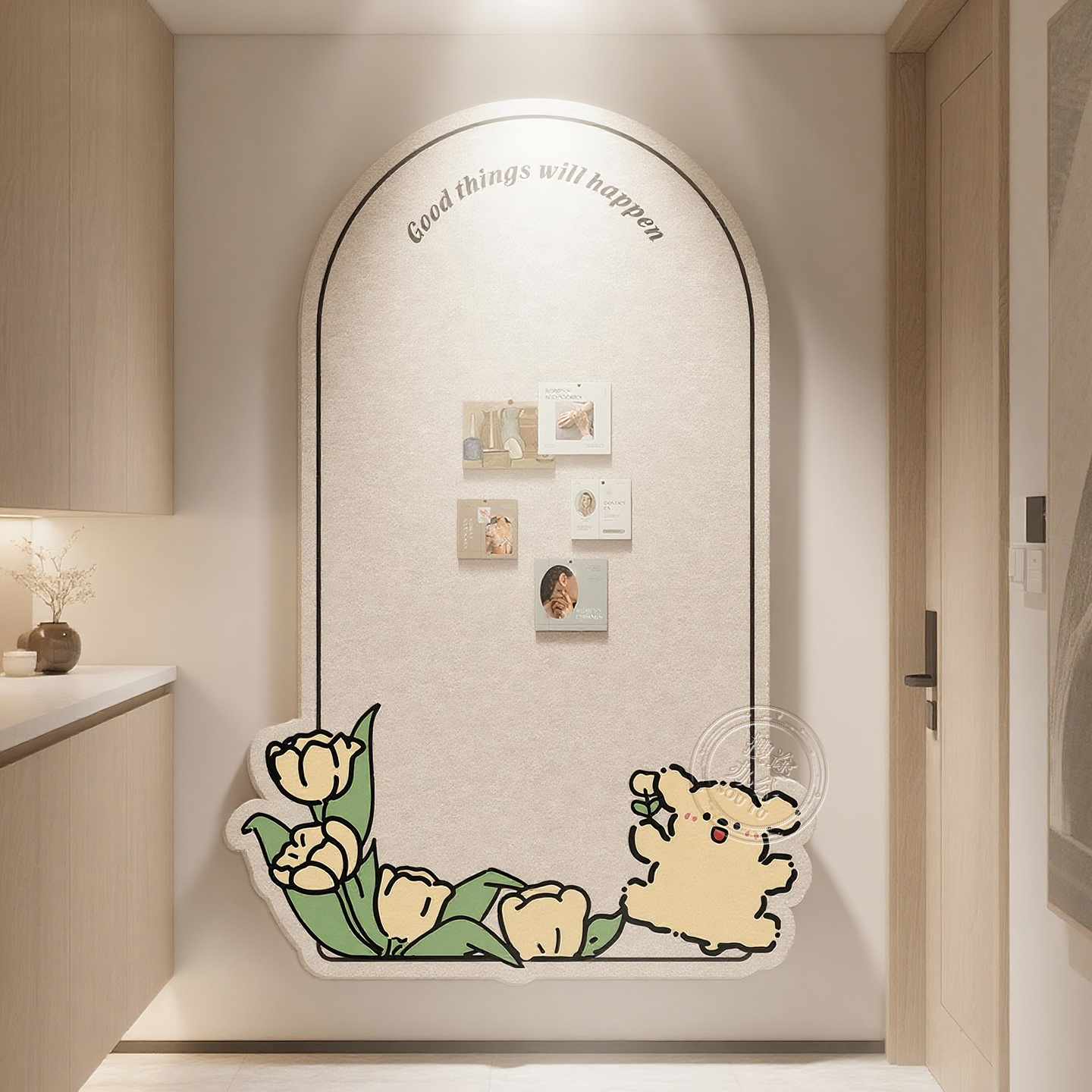 毛毡板墙贴照片墙展示墙背景板