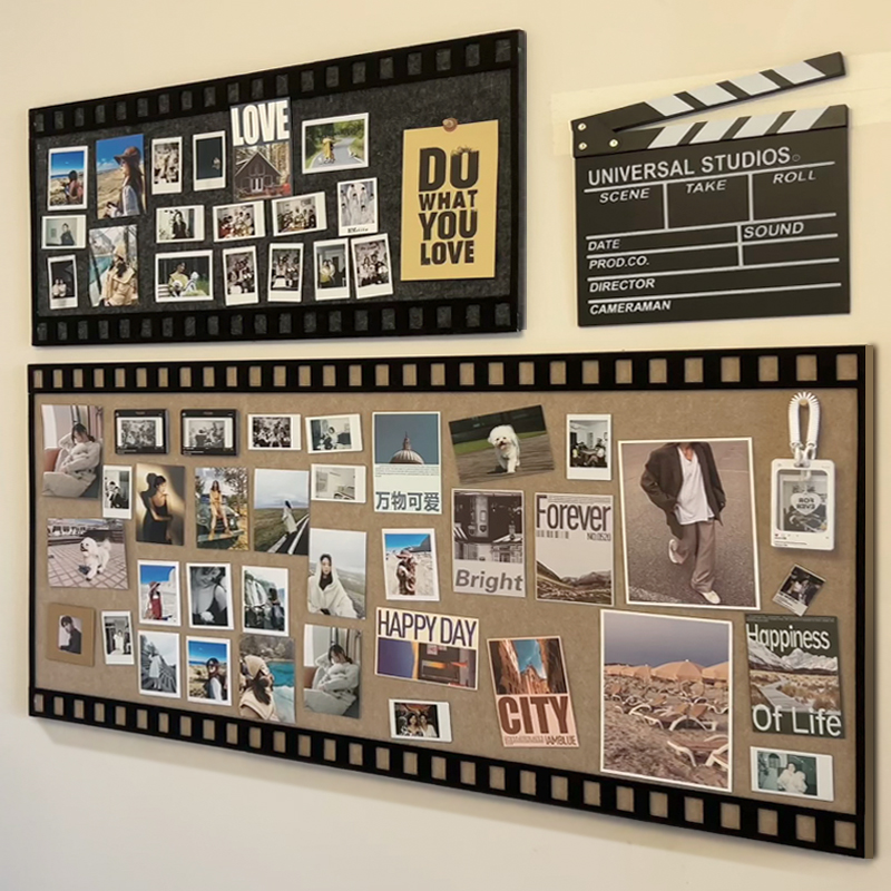 毛毡板墙贴照片墙展示墙背景板