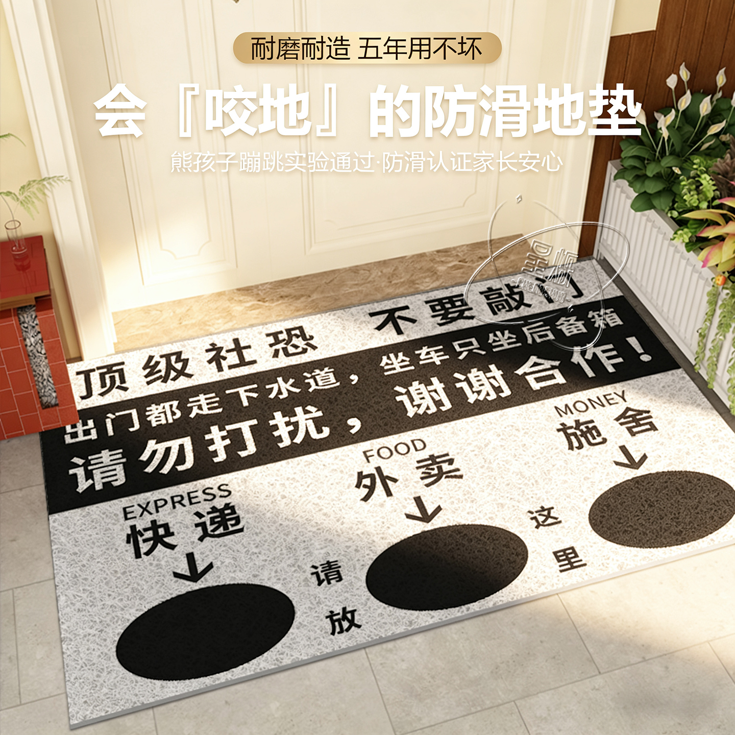 地垫入户门垫氛围感丝圈防滑耐脏