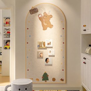 毛毡板墙贴照片展示墙免打孔照片墙高级感客厅背景板DIY装饰创意软木板墙面拍立得相片墙宿舍画画作品展示墙