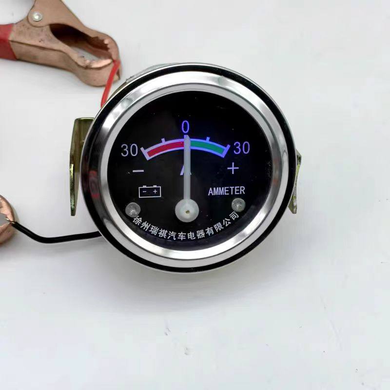 汽车发电机组12V24V电压表电流表充电LED指示灯表30A尼西汽车仪表