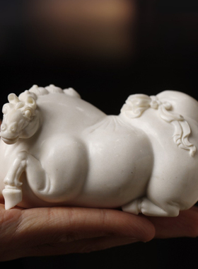鹿角雕刻马新中式唐马摆件家居工艺品客厅书房生肖马上发财装饰品