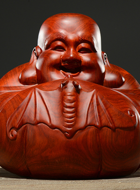 摆件弥勒佛像刺史红木