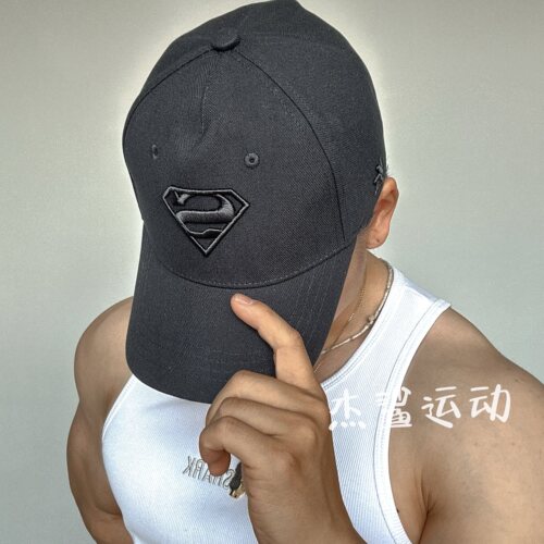 现货YOUNGLA Superman合作shield男女运动休闲刺绣标硬顶帽子