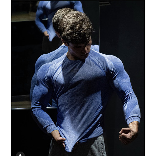 GYMSHARK Phantom幻影V2绝版男运动健身无缝速干弹性修身圆领短袖