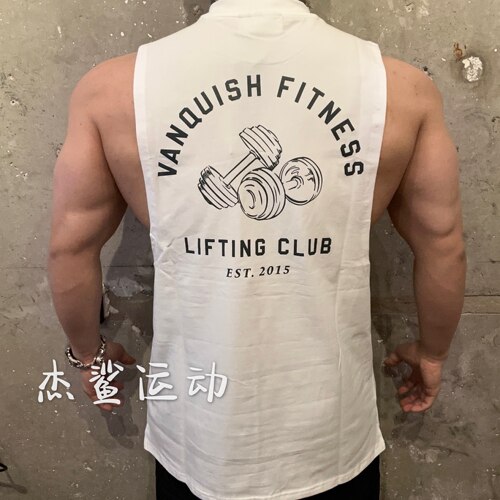 新款VANQUISH LIFTING男士VQ哑铃款运动健身弹性显身材背心坎肩