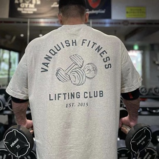 英国VANQUISH男士运动休闲VQ LIFTING CLUB圆领宽松透气短袖 i6