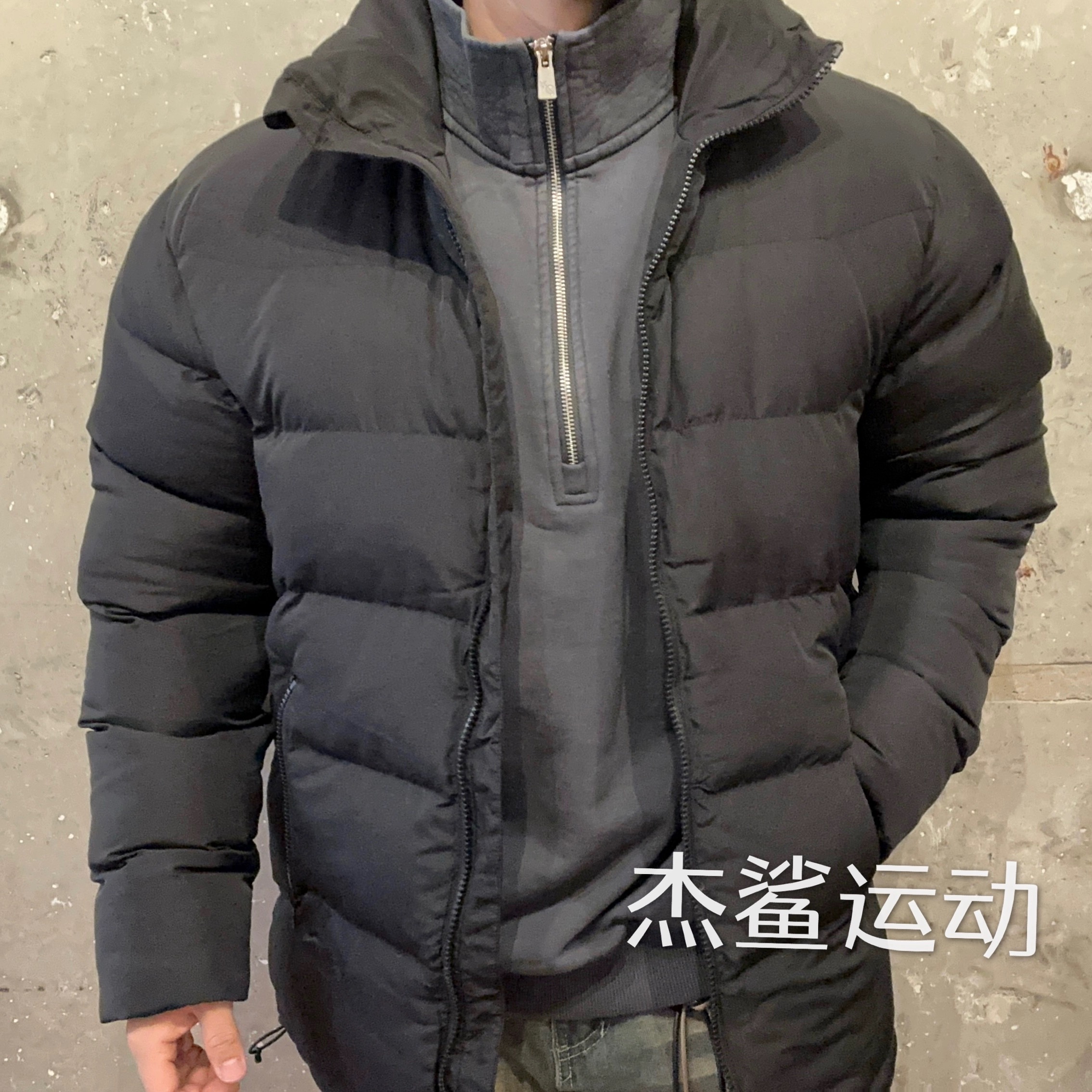 特价清仓GYMSHARK RESTORE JACKET秋冬运动休闲保暖拉链棉服外套