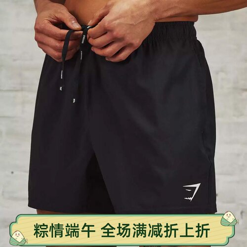 现货新款GYMSHARK Arrival 5′男子运动休闲速干弹性小标短裤J3