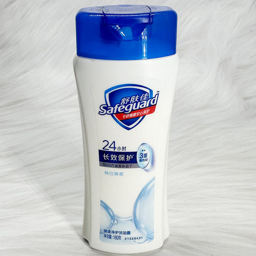 舒肤佳健康净护沐浴露乳液质地长效保护纯白清香温和24小时通用