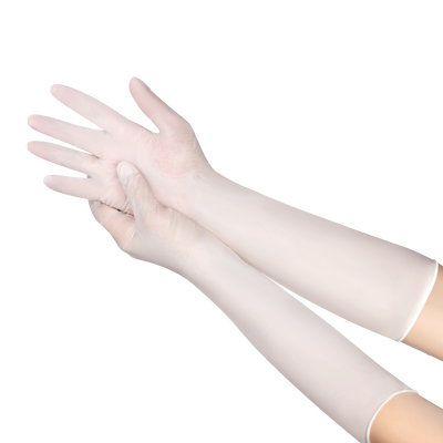 高弹防水加长加厚食品级丁腈手套