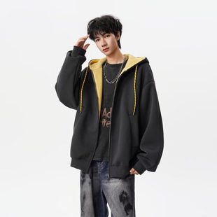 Crying Center男pd大人東崛NOLOGO净化眼球美式开衫连帽卫衣外套