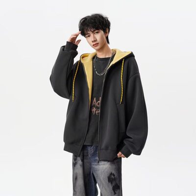 Crying Center男pd大人東崛NOLOGO净化眼球美式开衫连帽卫衣外套