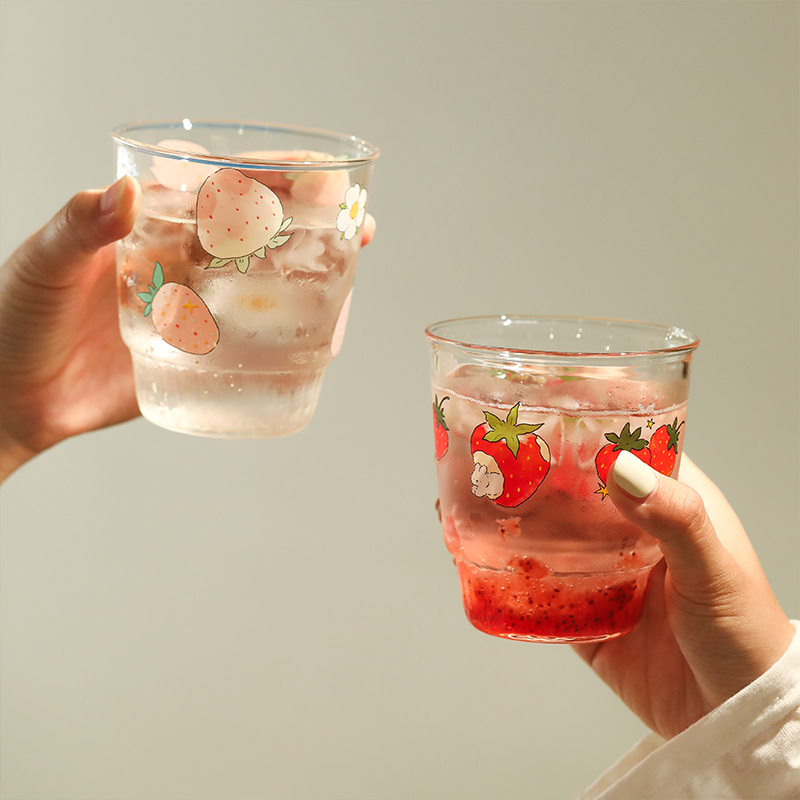 玻璃杯高颜值水杯个人专用喝水