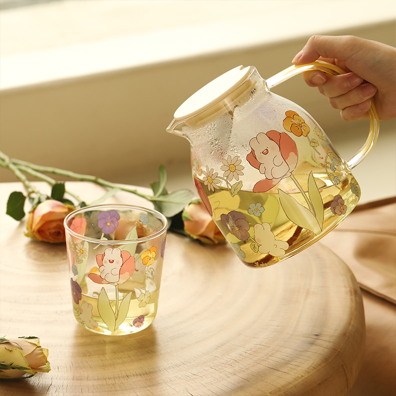 蓝莲花高硼硅玻璃北欧礼盒包装