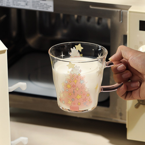 高硼硅玻璃牛奶杯微波炉可加热