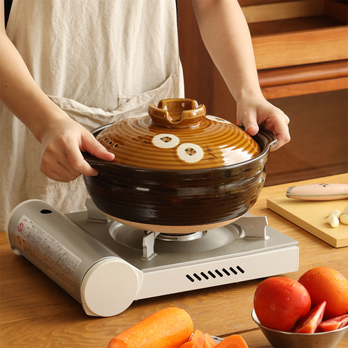 蓝莲花陶瓷汤锅瓦煲煲耐高温家用炖锅石锅陶土沙锅燃气专用汤锅