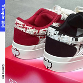 鮀品黑色板鞋 子百搭休闲学生运动鞋 女2025秋冬新款 小众原创情侣鞋