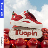 明星同款 子女鞋 痛鞋 鮀品苹果鞋 2026春季 男新年红色鞋 百搭厚底板鞋