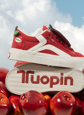 鮀品苹果鞋明星同款痛鞋2025冬季男红色鞋子女鞋百搭学生厚底板鞋