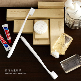 高级民宿洗漱用品套装 酒店宾馆一次性软毛牙刷牙膏牙具星级专用