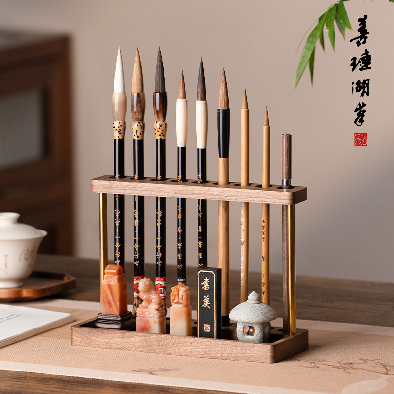 【精工细作，可搁可挂】插笔架