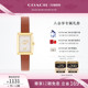 蔻驰MARA方盘老花皮带石英手表女表 COACH 38礼物