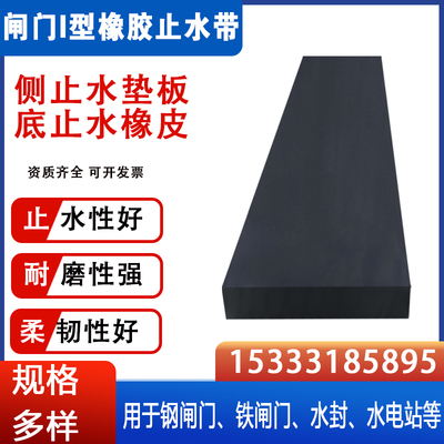 水利闸门I型橡胶止水带侧止水垫板平板平行水封密封条底止水橡皮